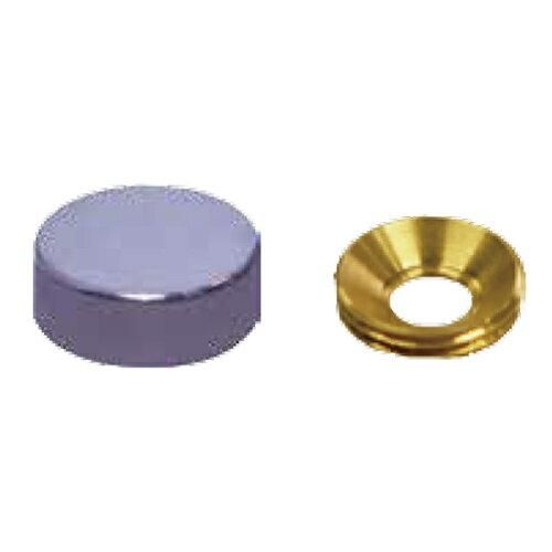 4営業日で発送 ダンドリビス 太鼓鋲ネジキャップ ニッケルメッキ 丸平 10号 各50個