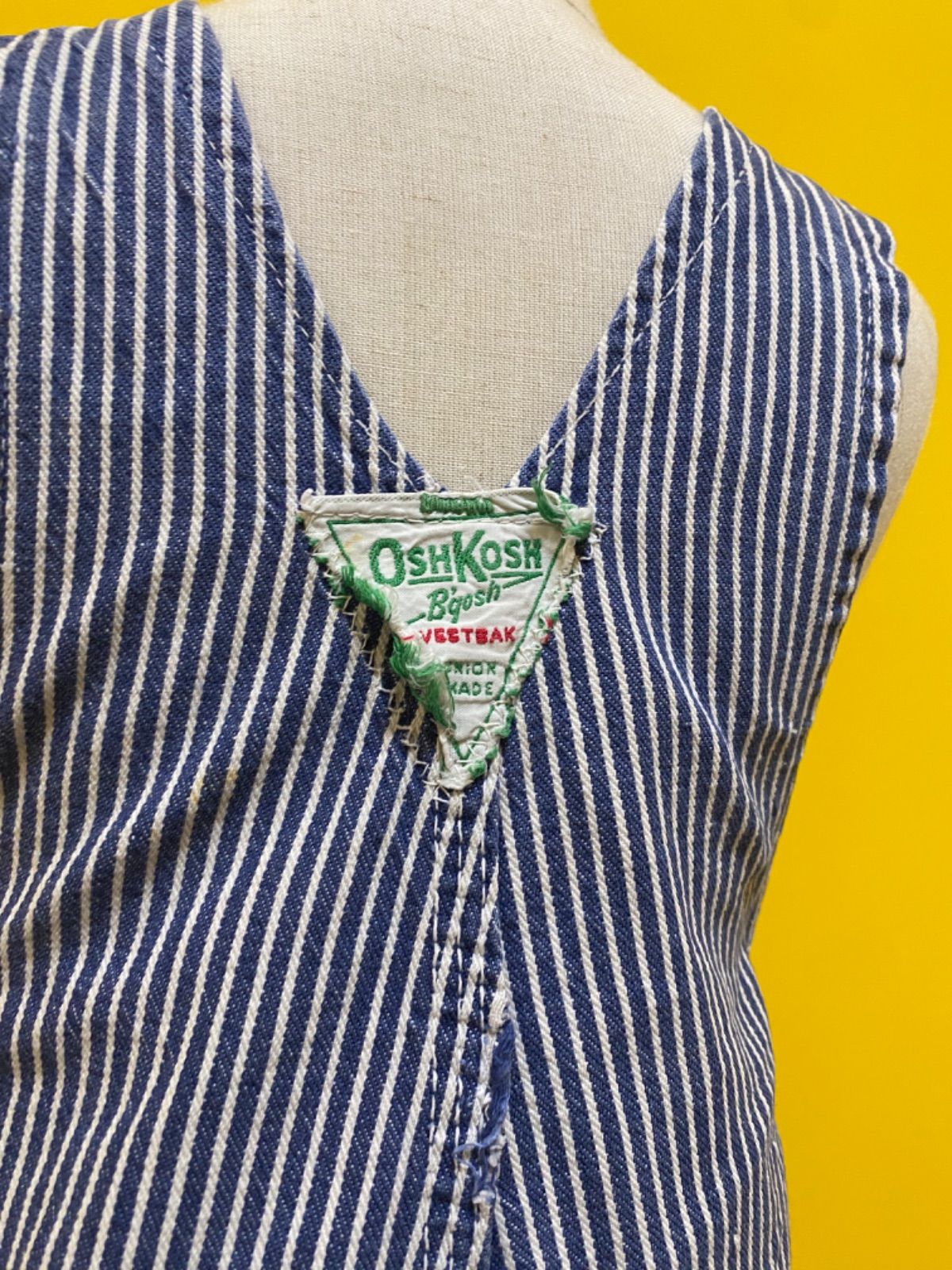 Size 90】 50-60's オシュコシュ ヒッコリー オーバーオール