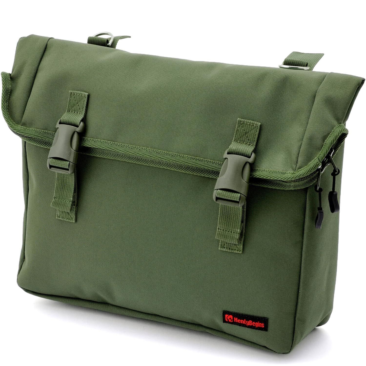新着商品 防水 8L サイドバッグ サドルバッグMIL バイク DHS-9 デイトナ グリーン Begins 98912 ヘンリービギンズ Henly