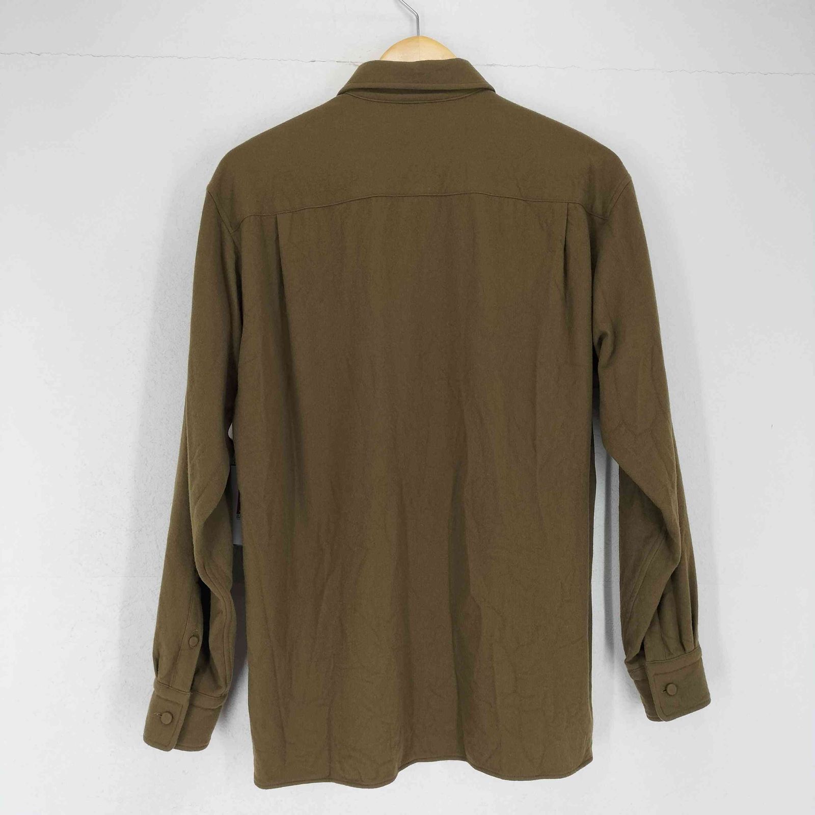 オーラリー AURALEE 19AW SUPER SOFT WOOL FLANNEL ZIP SHIRTS メンズ