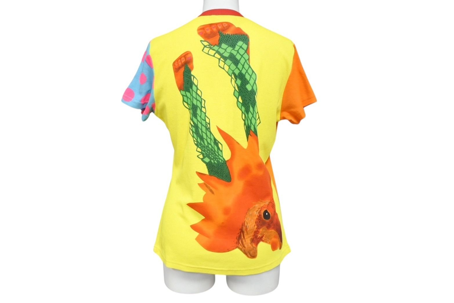 ♥ Christian Dior クリスチャンディオール 総柄半袖Tシャツ 5E16155203 サイズ42 マルチカラー ガリアーノ期 4b008221