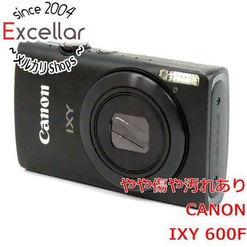 [bn:3] Canon製　デジカメ IXY 600F　ブラック　1210万画素　本体のみ　液晶画面いたみ