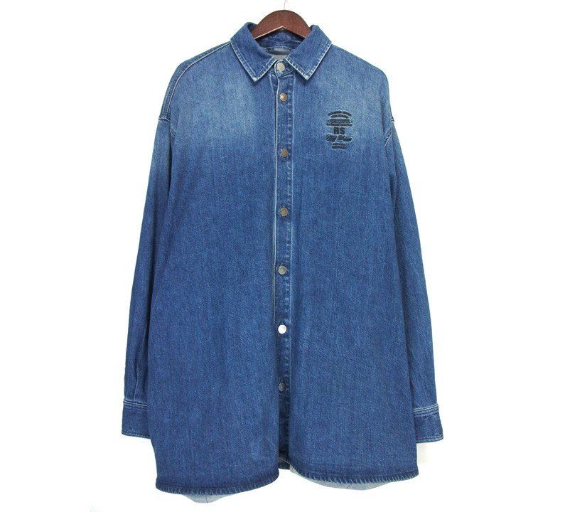 ラフシモンズ RAF SIMONS □ 【 BIG FIT DENIM SHIRTS 192-727B