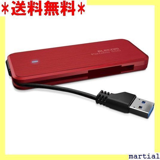 ☆人気商品☆ エレコム 外付けSSD 480GB USB3.1 Ge TLC ル収納 レッド
