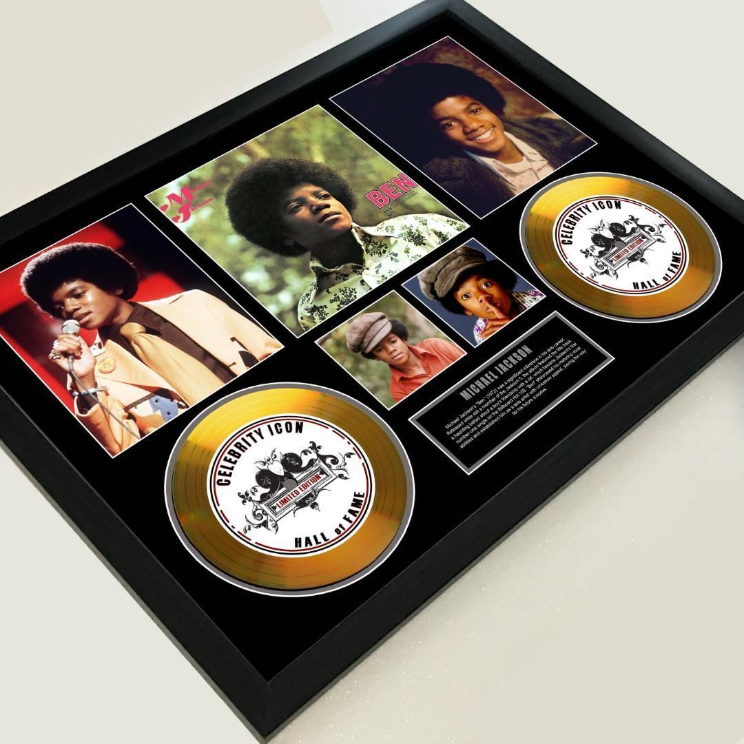 値段交渉承れます マイケル ジャクソン|ベンのテーマ ゴールドディスク フレーム 証明書付 6 最新アイテムを多数掲載！