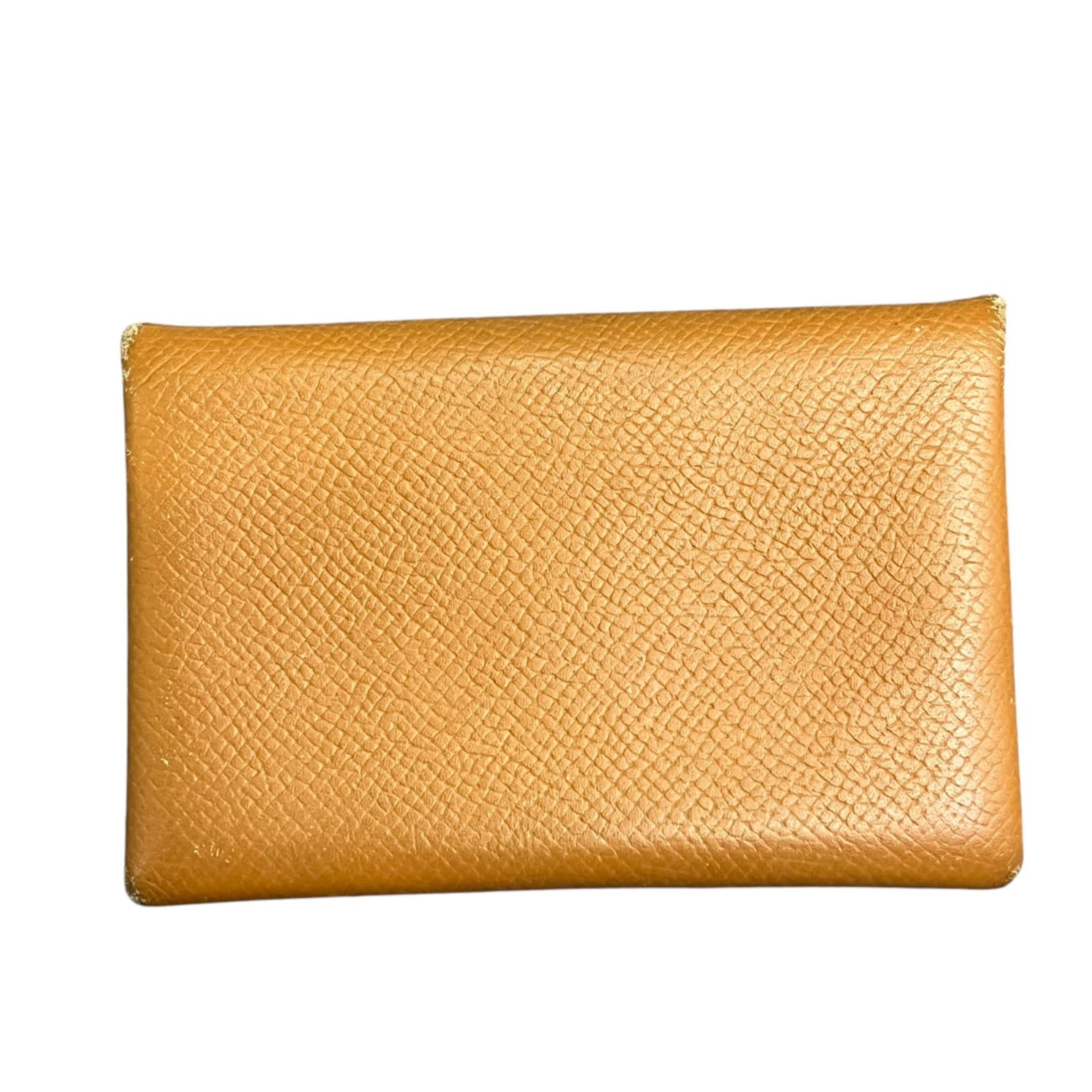 ○エルメス HERMES カルヴィ ブラウン、茶 レザー 名刺入れ ○エルメス HERMES カルヴィ ブラウン、茶 レザー 名刺入れ