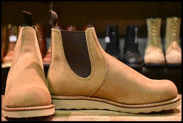 8.5D ♥ 23年 レッドウィング 3192 クラシック チェルシー サイドゴア ミュールスキナー ラフアウト ブーツ redwing HOPESMORE GP131
