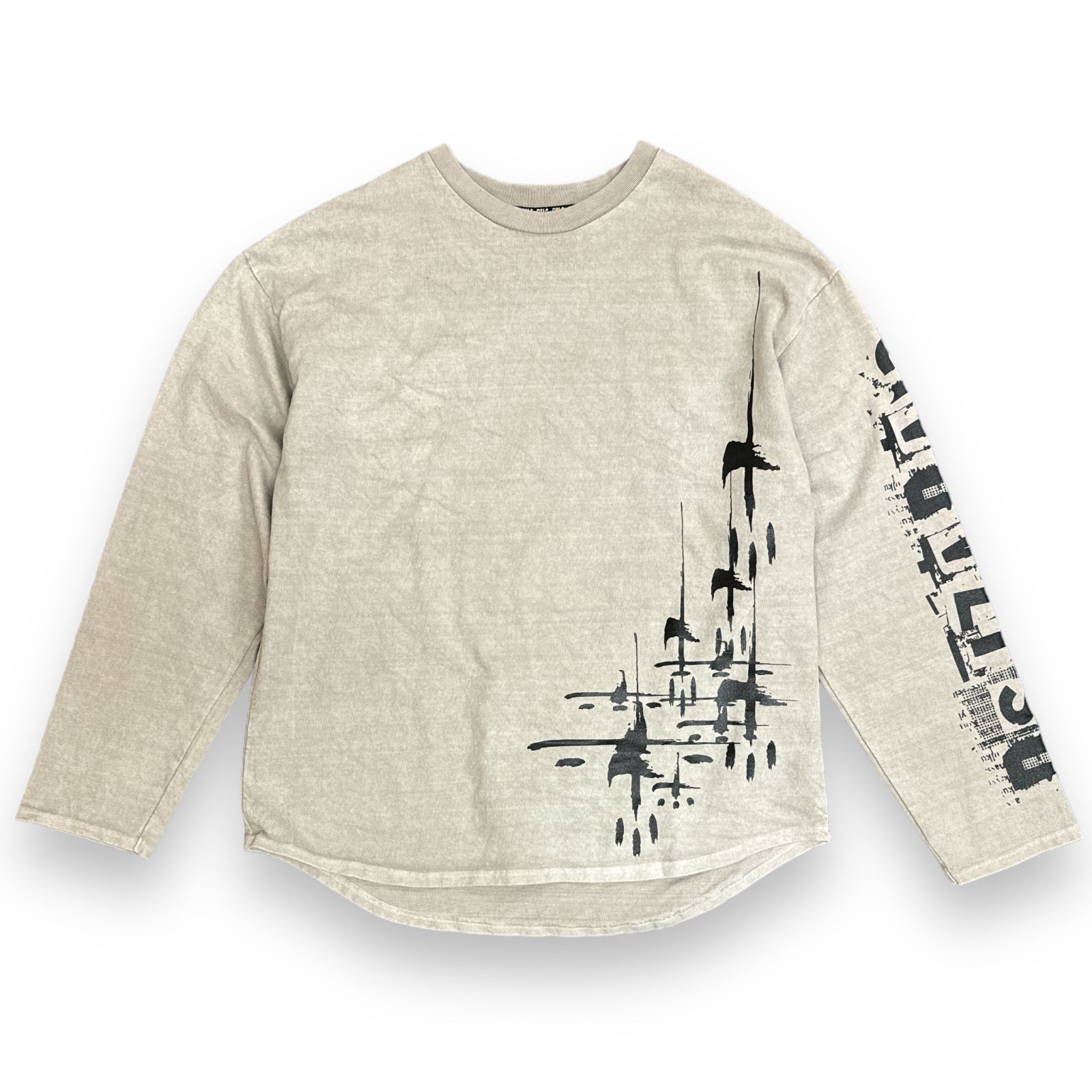 CVTVLIST クロスプリントロングスリーブTシャツ カットソー カタリスト 