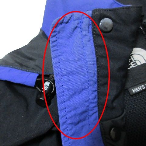 ザノースフェイス THE NORTH FACE NP-2325 ナイロン マウンテンパーカー ジャケット アウトドアウエア 裏メッシュ ポケッタブル  ジップアップ スタンドカラー バイカラー ロゴ刺繡 M 青紫 黒 X - メルカリ