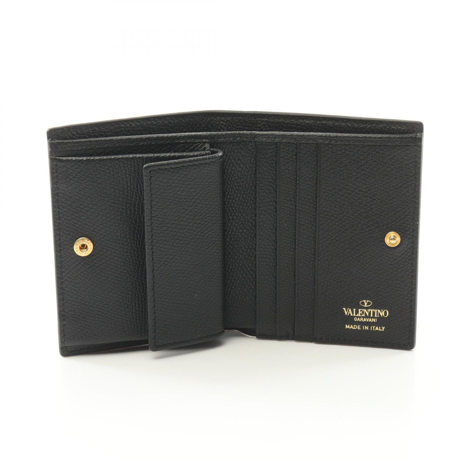 ヴァレンチノ Valentino 二つ折り財布 Vロゴ 2W2P0R39SNP ブラック  