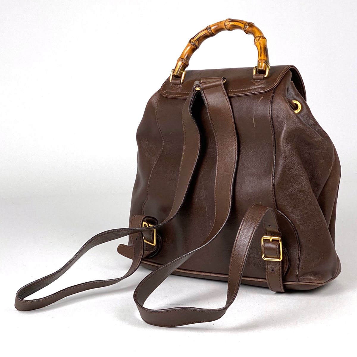 グッチ GUCCI バンブー リュックサック バックパック デイパック グッチ 003580016 リュック レザー ブラウン レディース
