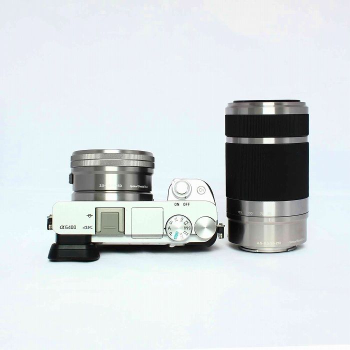 中古】(ソニー) SONY α6400 ダブルズームレンズキツト シルバー 中古品