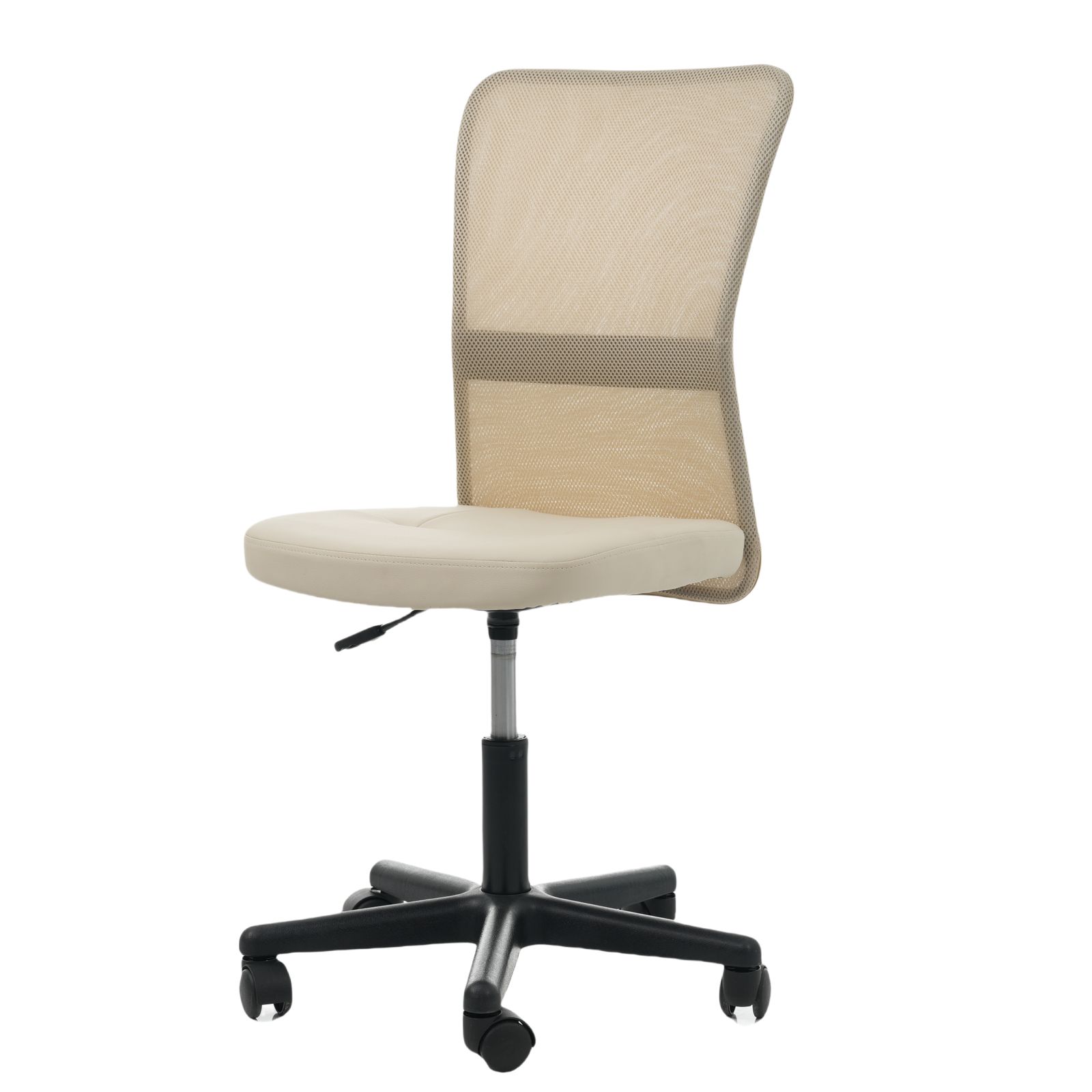 3脚 PVC 座面 ベージュ 世界検査機関SGS規格最高ランク オフィスチェア メッシュ パソコンチェア デスクチェア オフィスチェアー PCチェア OAチェア 疲れにくい 肘無