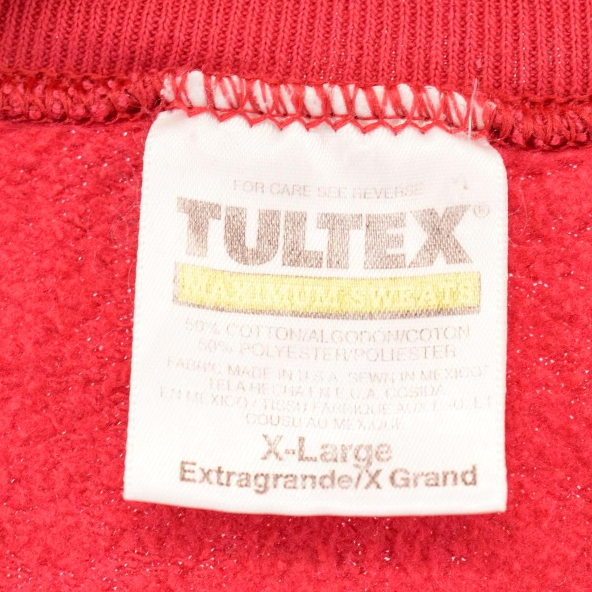 90年代 TULTEX カレッジスウェットシャツ トレーナー USA製 メンズL ヴィンテージ /eaa287436