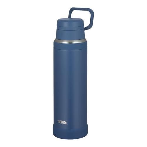 サーモス 水筒 真空断熱ケータイマグ 1L ネイビー 持ち運びに便利なキャリーループ スムーズに飲めるフ