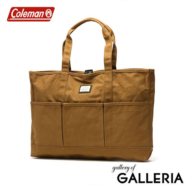 公認販売店 コールマン トートバッグ メンズ レディース 大きめ 帆布 ブランド Coleman トート バッグ 肩掛け 大容量 帆布 22L A3 B4 A4 COYOTE