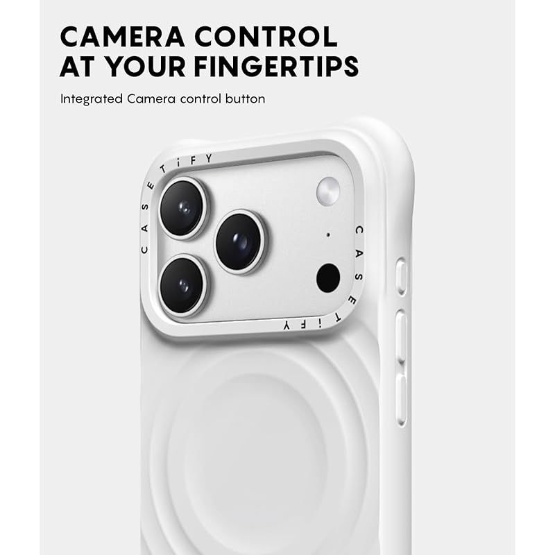 CASETiFY ウェーブ シリコン iPhone Air ケース 波型シリコン MagSafe対応 耐衝撃 - ホワイト 0 WWW_NOITHATQUANGTHANH_NET