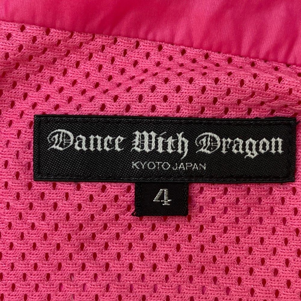 サイズ：4 DANCE WITH DRAGON ダンスウィズドラゴン  2way ジップジャケット  ピンク系 [240101463214] ゴルフウェア メンズ ストスト サイズ：4 DANCE WITH DRAGON ダンスウィズドラゴン 2way ジップ