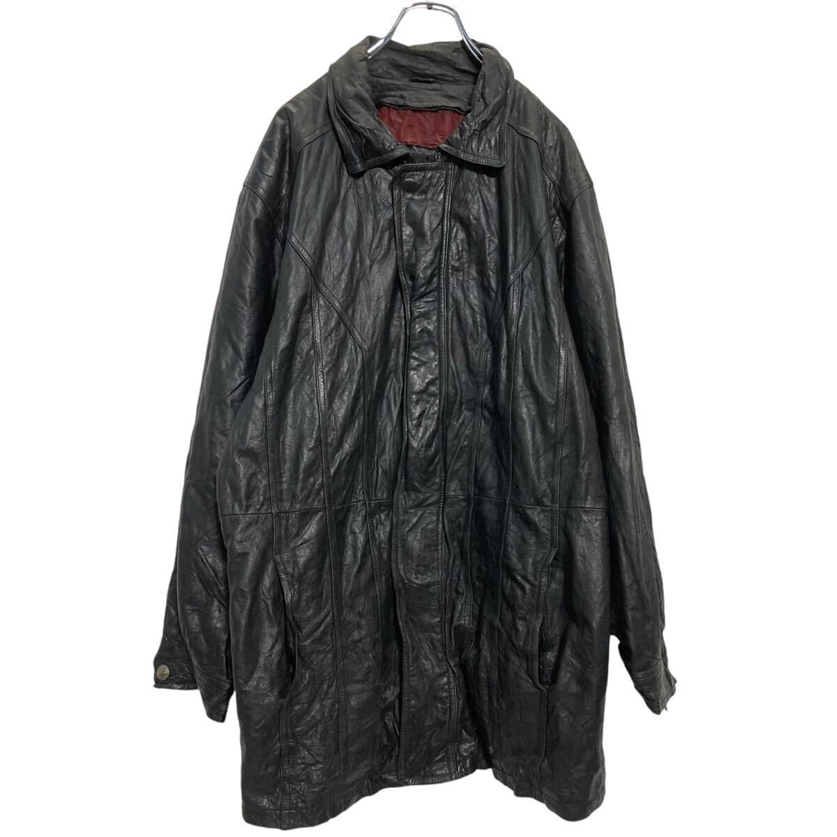WILSONS ジップアップ レザージャケット M ブラック 古着卸 アメリカ仕入 a610-5220