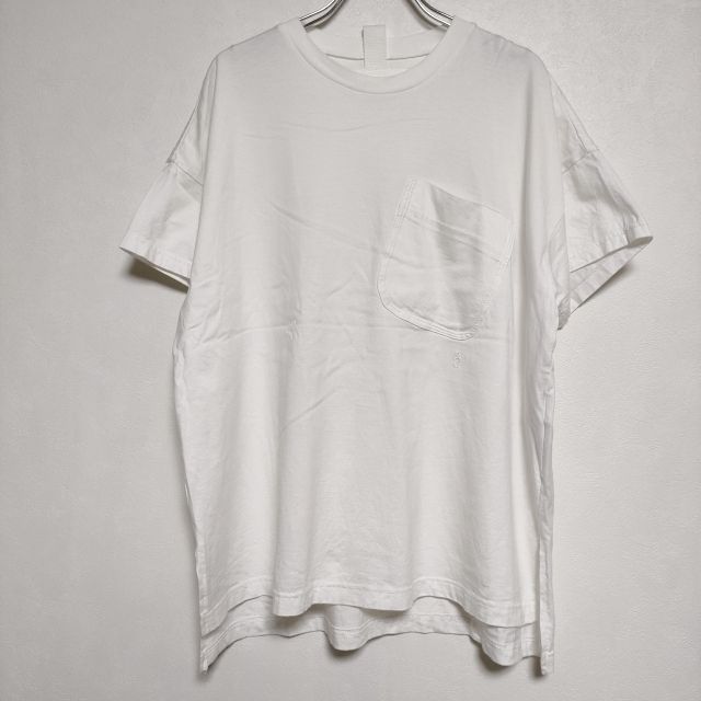 nagonstans 天竺 フ 半袖Ｔシャツ カットソー ホワイト レディース ナゴンスタンス 4-0706S∞