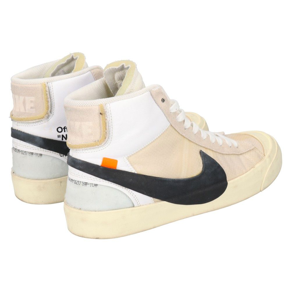 NIKE (ナイキ) ×OFF-WHITE The 10 BLAZER MID AA3832-100 オフホワイト ブレザー ミッドカットスニーカー  US9.5/27.5cm ホワイト