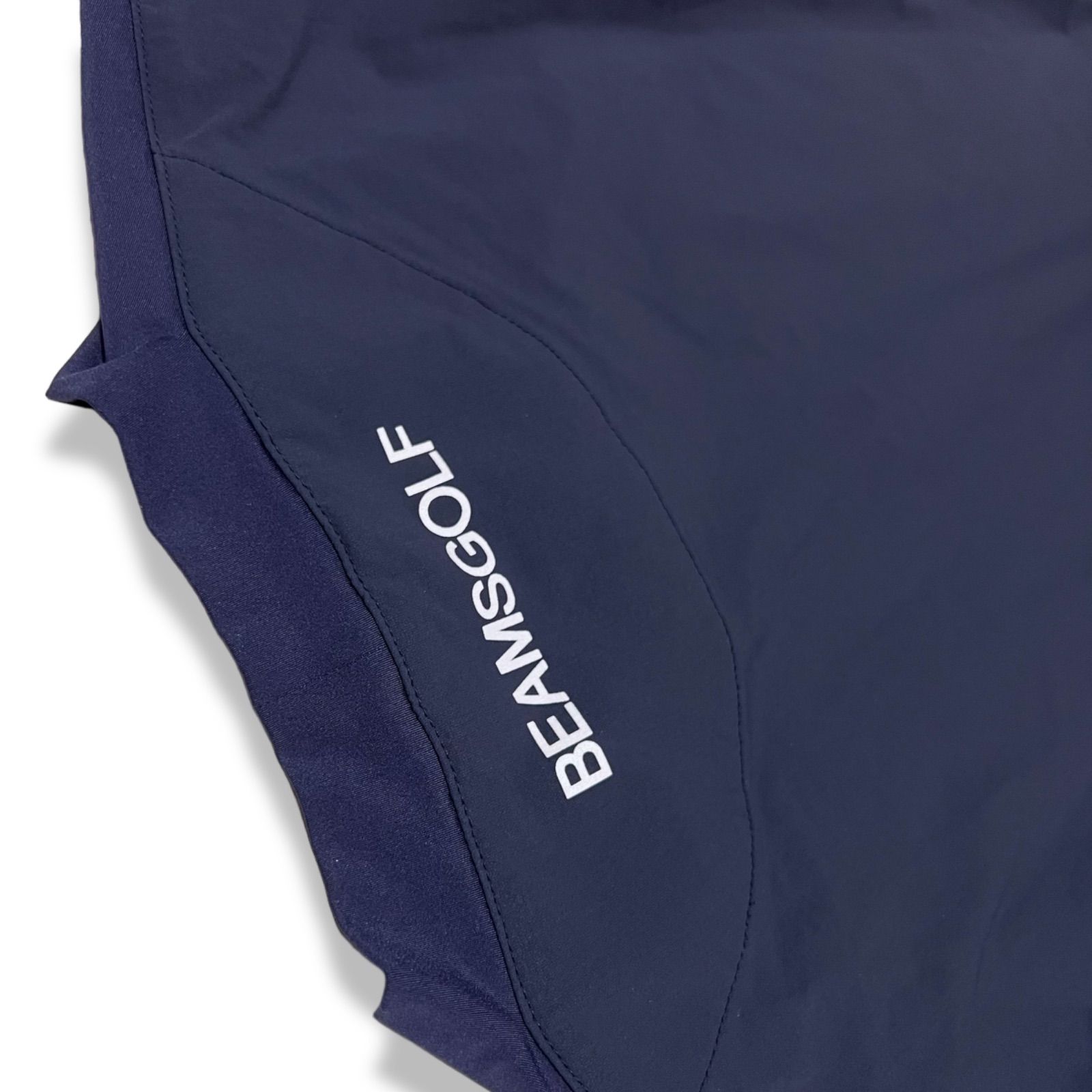 メンズ 美品 BEAMSGOLF ハイネック プルオーバー サイズS ネイビー