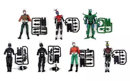 中古】食玩 トレーディングフィギュア 全7種セット 「SHODO仮面