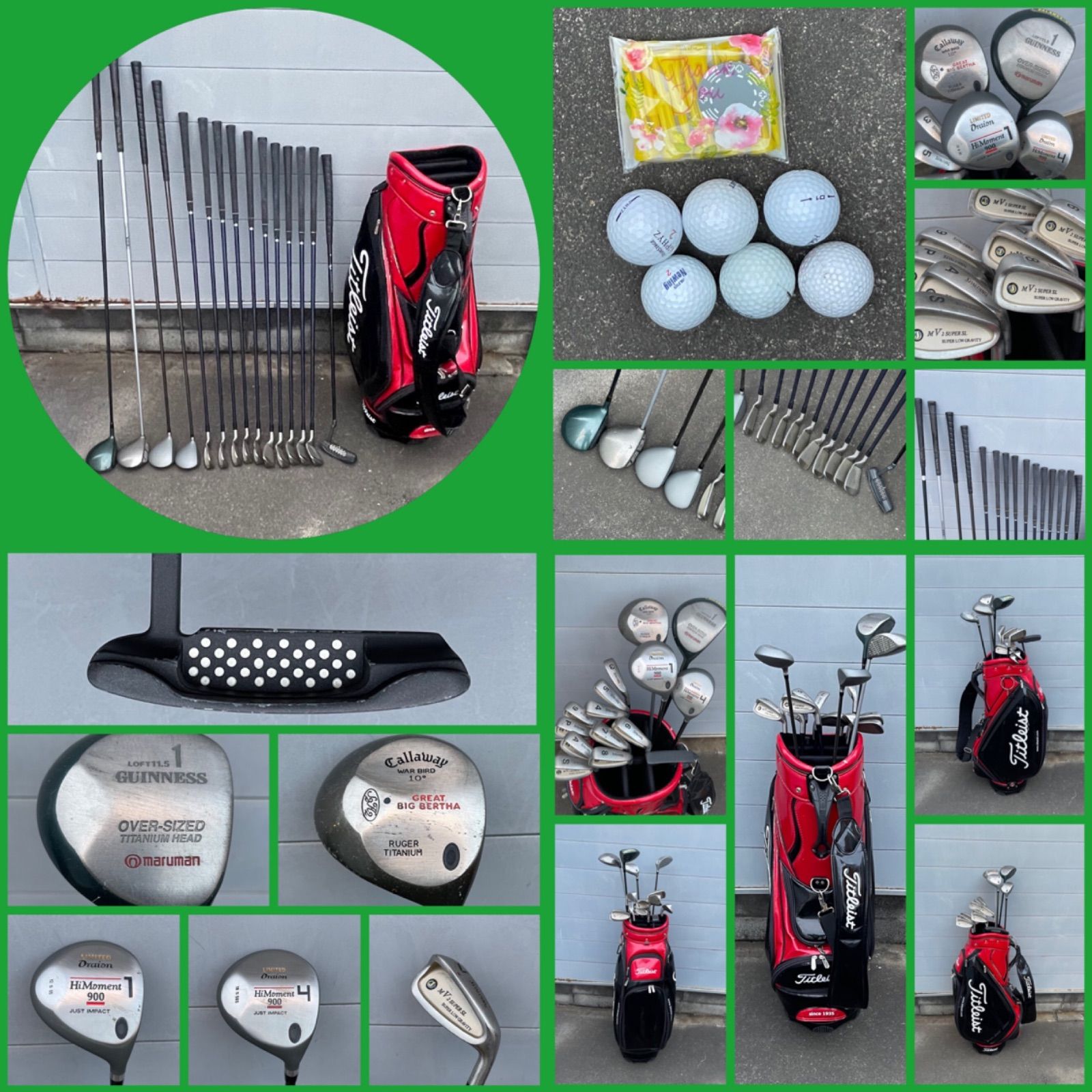 ドライバー(Callaway)／パター(PING:1本) 3本セット