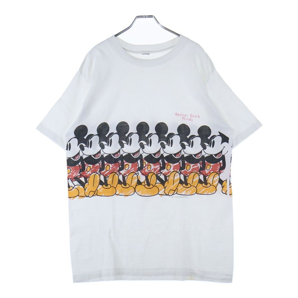 VINTAGE ヴィンテージ 90s MICKEY TEE ミッキー 両面プリント半袖Tシャツ カットソー ホワイト