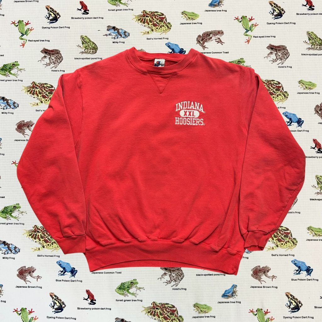 90s USA製 MLB Champion インディアンズ スウェット 古着 90's USA製 MLB INDIANS ロゴスウェット トレーナー M