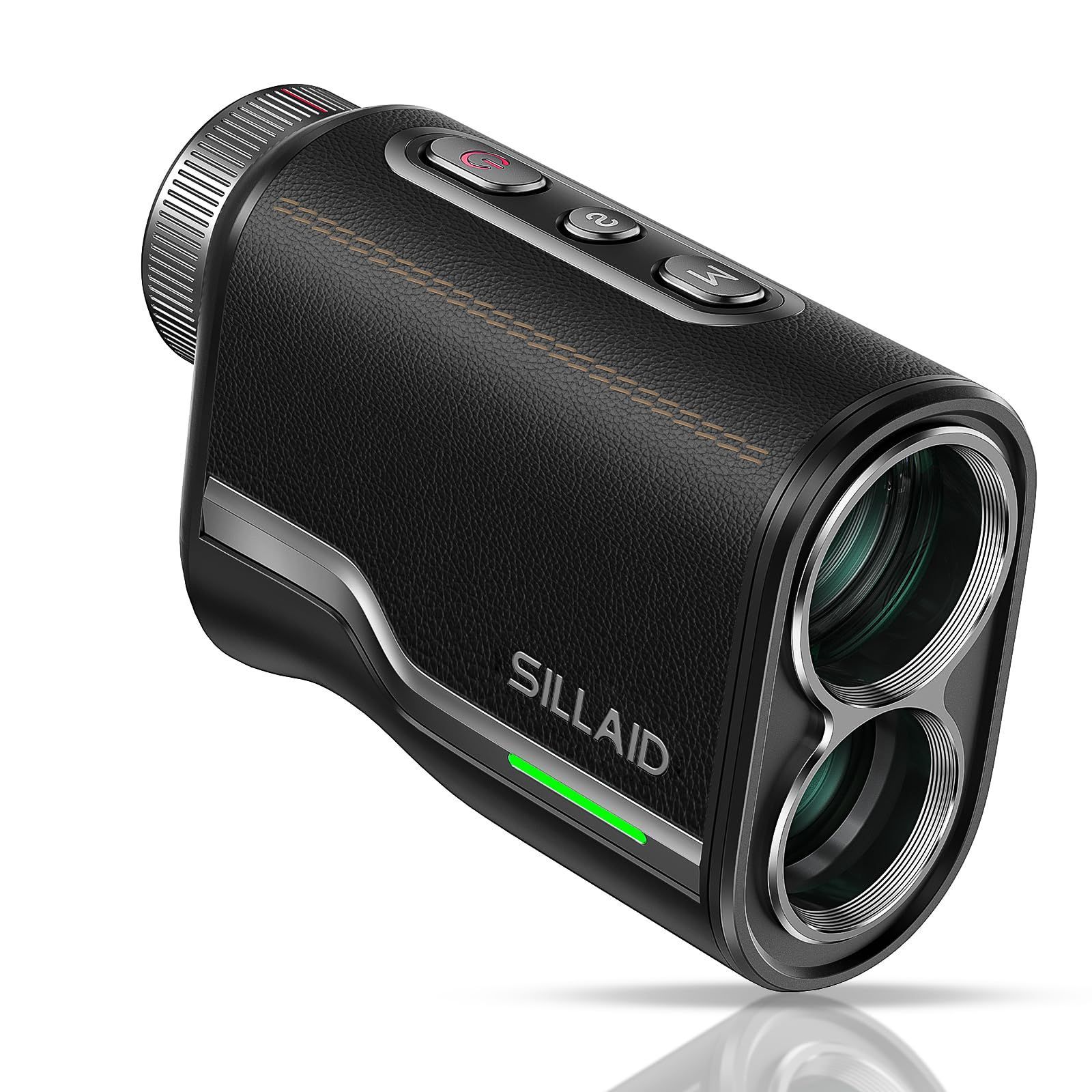 SILLAID VOYAGE PRO OLED赤緑表示 EENOUR [業界初本牛革製] 赤緑OLED ゴルフ距離計 レーザー距離計