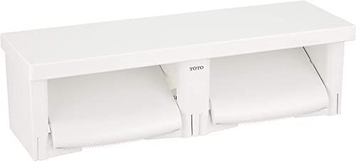 ホワイト_単品 TOTO 二連紙巻器 フラット棚(樹脂) ホワイト YH650#NW1