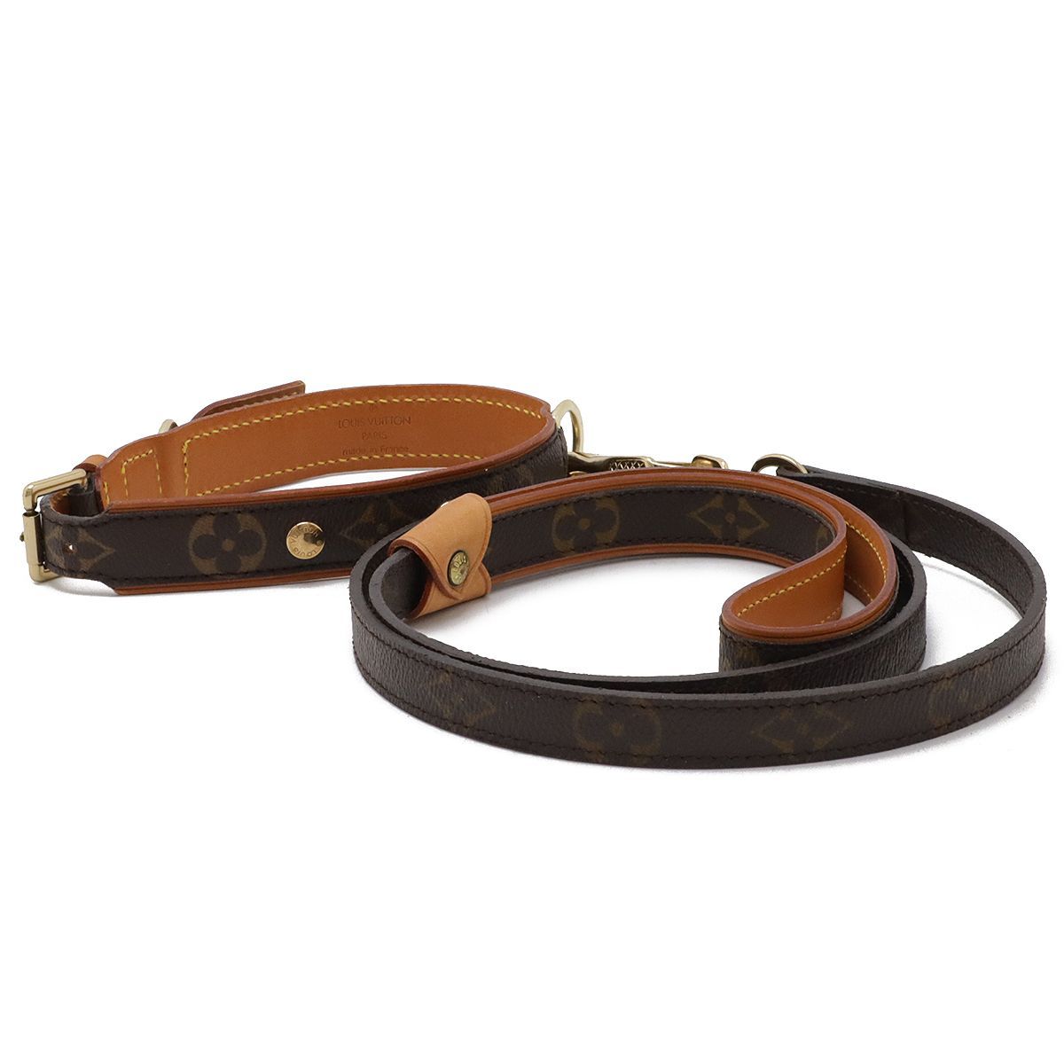 ルイヴィトン モノグラム コリエ バクスターPM MMセット 小型犬 リード