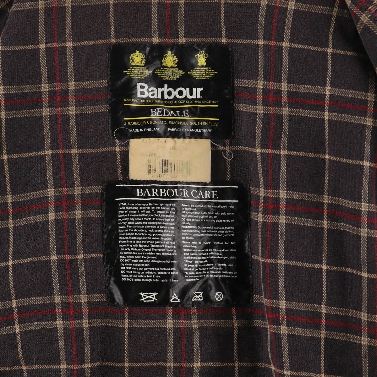 90s Barbour バブアー BEDALEビデイル JAPAN LIMITED