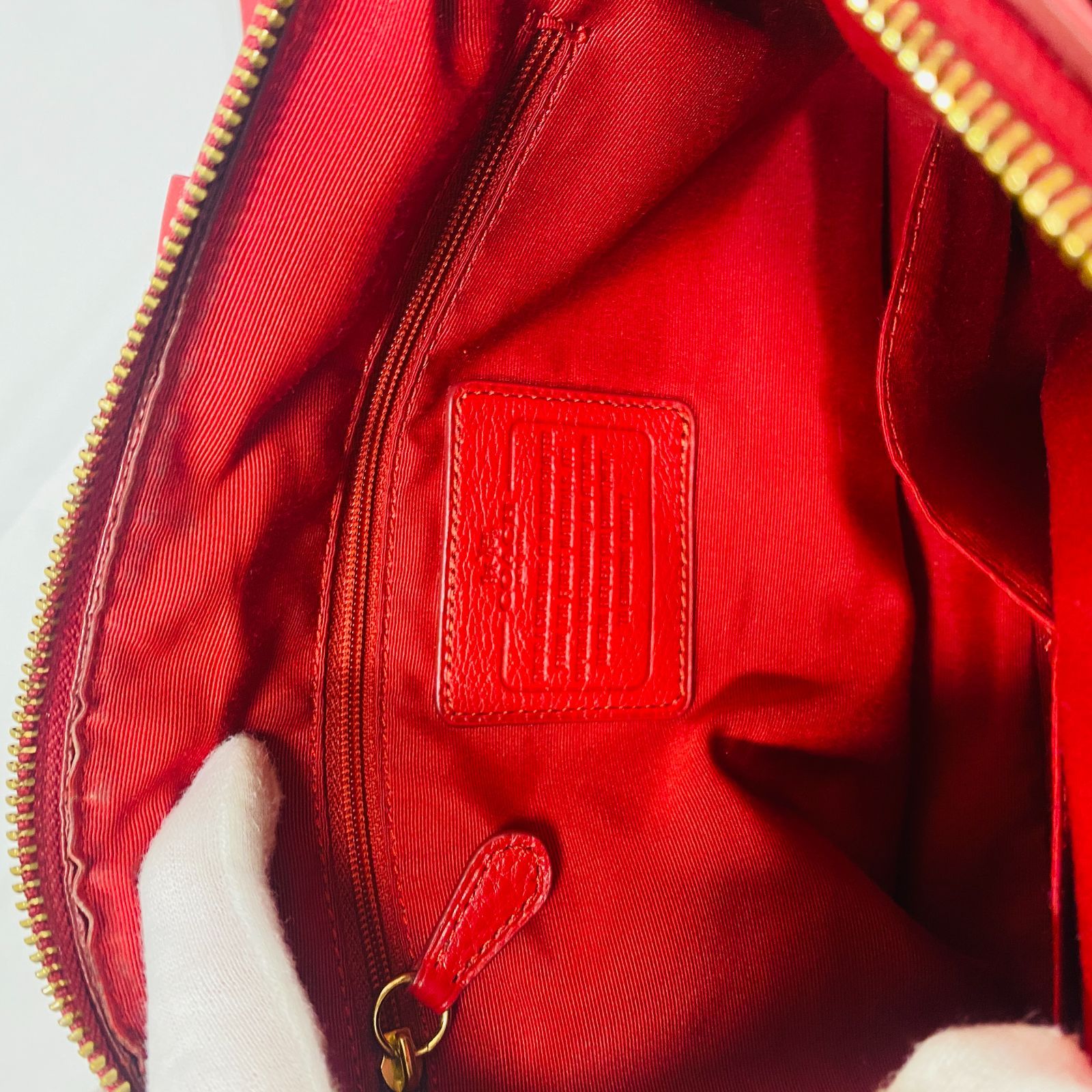 COACH コーチ 2wayショルダーバッグ ミニボストンバッグ レッド 赤 