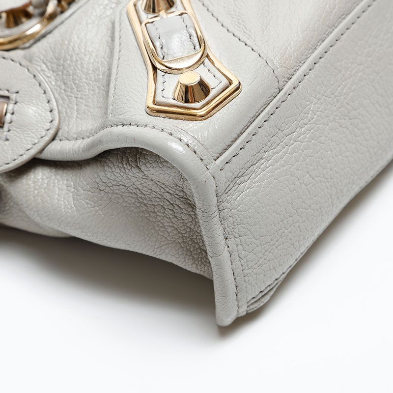 BALENCIAGA バレンシアガ ショルダーバッグ レザー メタリック