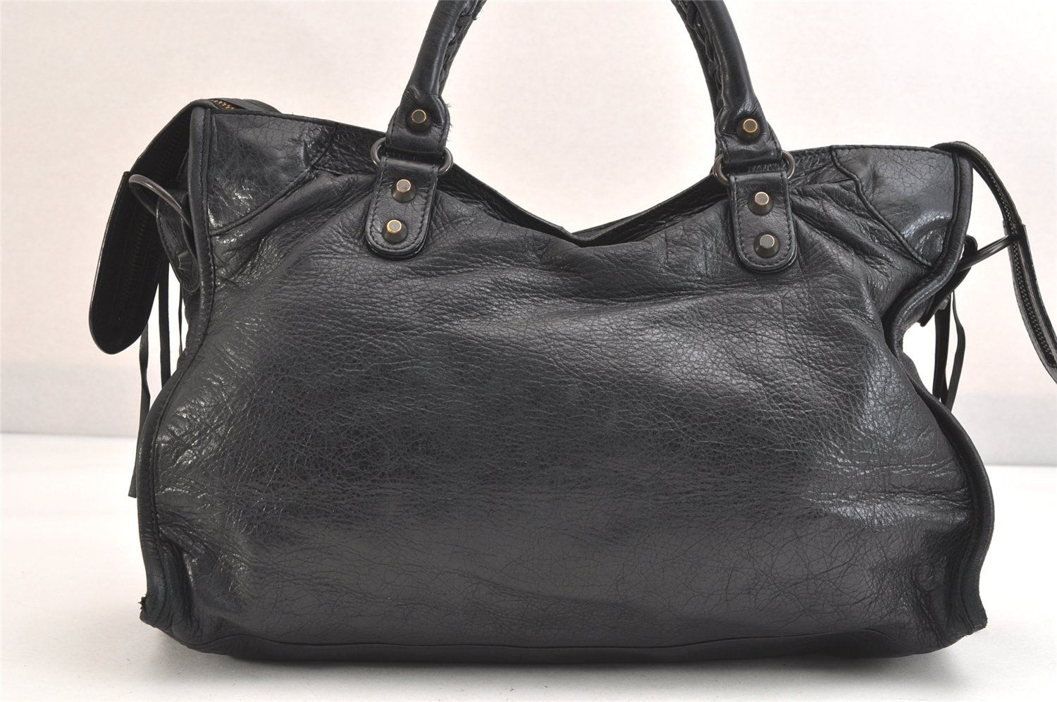 BALENCIAGA バレンシアガ クラシック ザ シティ 2Way ハンドバッグ レザー 115748 ブラック 2454N DECORATOM_COM_BR