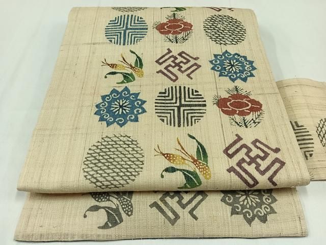 平和屋着物＊夏物 人間国宝 芹沢圭介一番弟子 下平清人 九寸