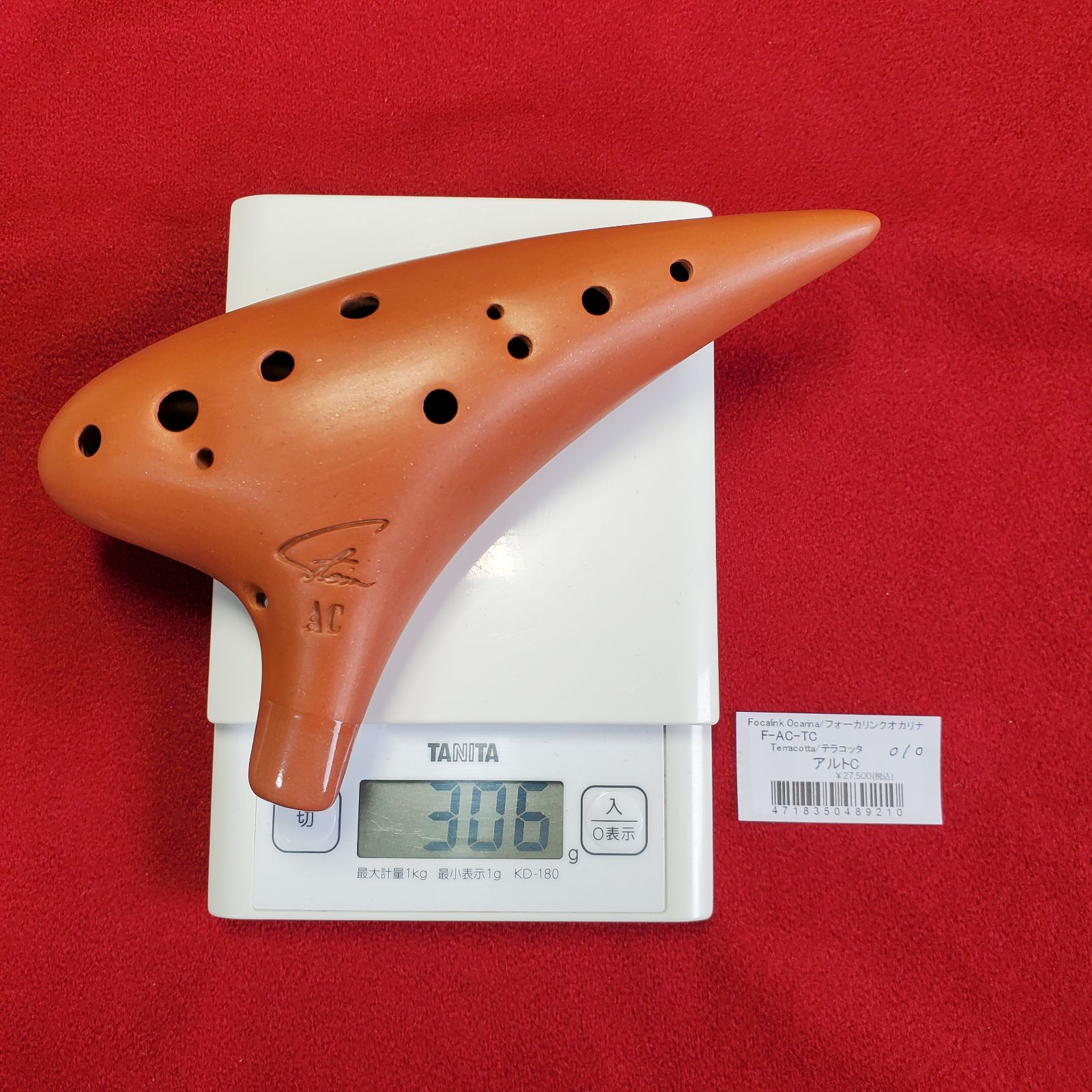 フォーカリンクオカリナ テラコッタ アルトC F-AC-TC 010 - メルカリ