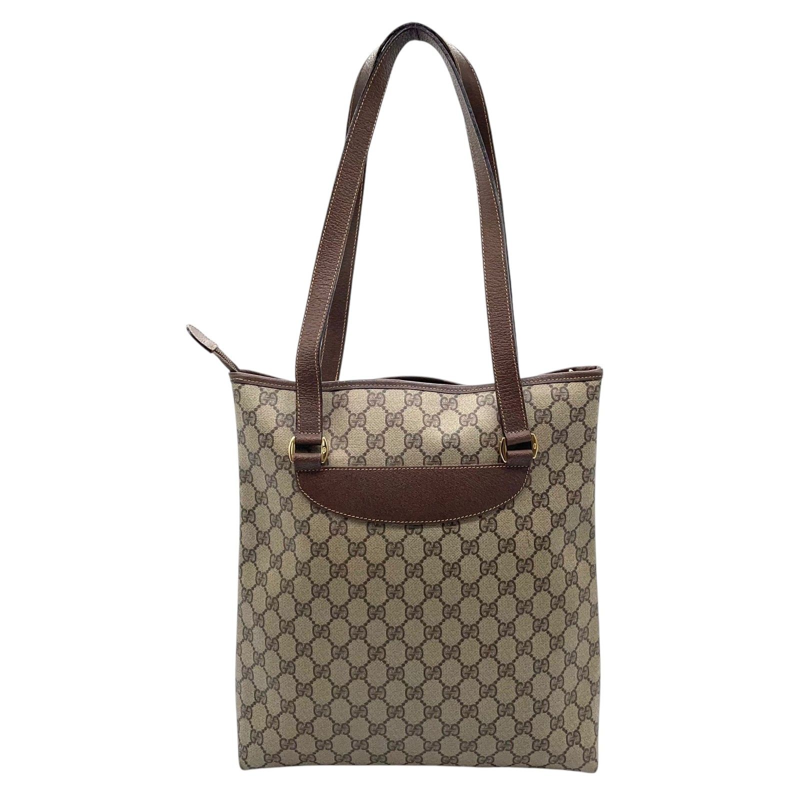 GUCCI グッチ ヴィンテージ GGスプリーム トートバッグ A4収納可 GUCCI グッチ ヴィンテージ GGスプリーム トートバッグ A4収納可