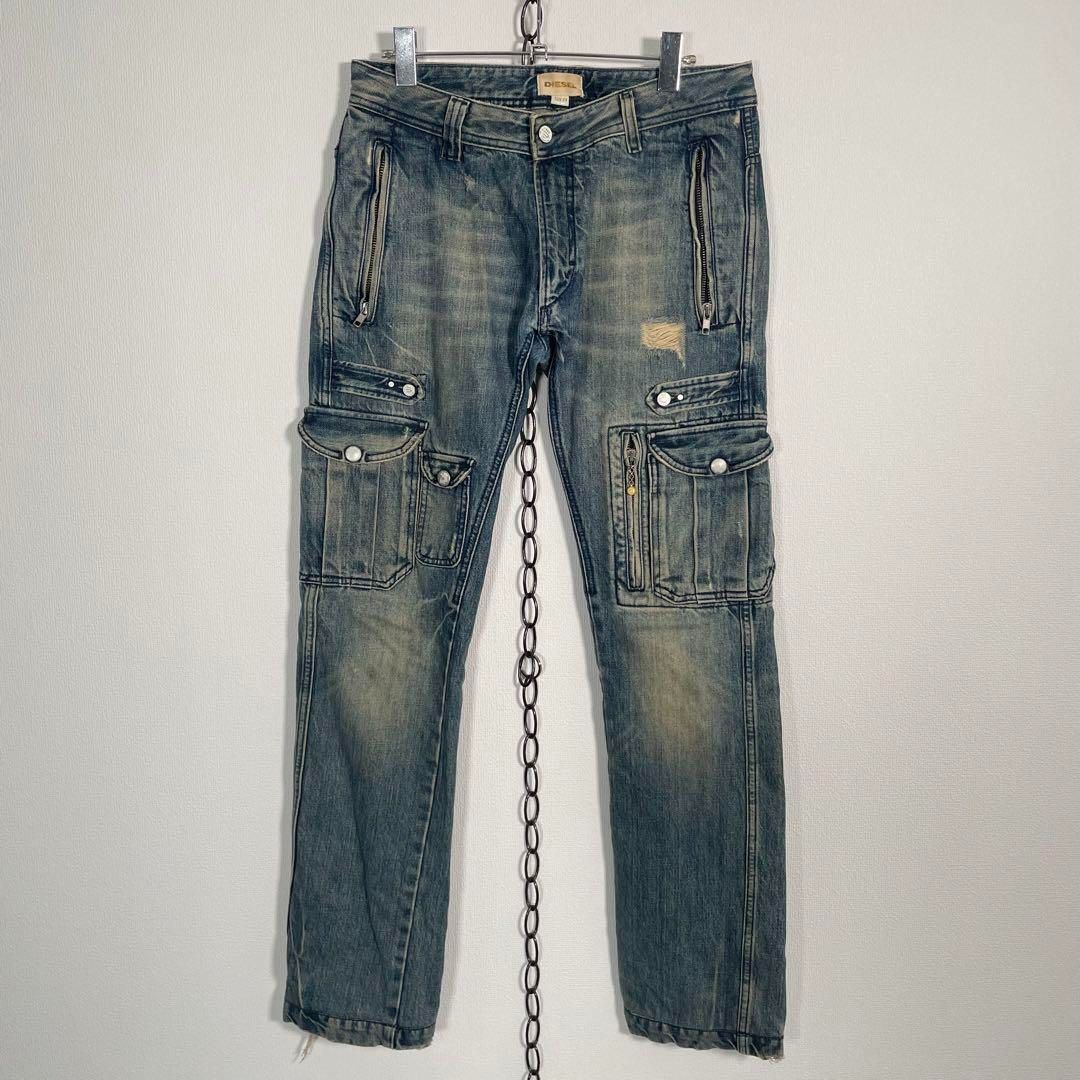 DIESEL ディーゼル ジップカーゴパンツ 00s archive DIESEL ディーゼル