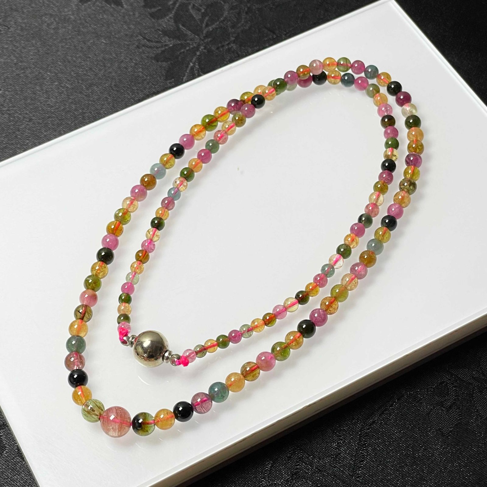 天然美品☆【ウォーターメロントルマリン】☆ネックレス アクセサリー 