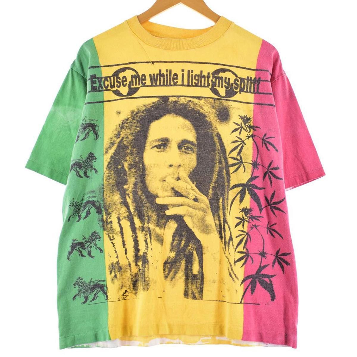 古着 90年代 BOB MARLEY ボブマーリー バンドTシャツ バンT メンズL 
