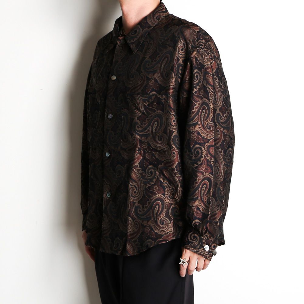 superNova./スーパーノヴァ】Big shirt jacket 弐 - Paisley jacquard