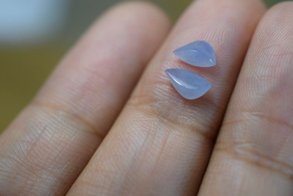 RS10-44 上品 氷種 ラベンダー S形 ミャンマー産 天然 A貨 本翡翠 ルース