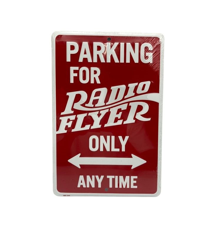 RADIO FLYER ラジオフライヤー TIN SIGN 看板 プレート ONLY ANY TIME 