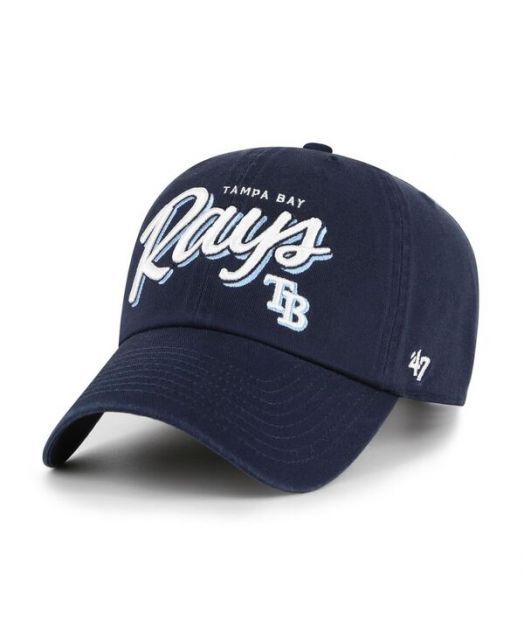 送料無料 47ブランド レディース 帽子 アクセサリー Women s Navy Tampa Bay Rays Ariana Clean Up Adjustable Hat Navy