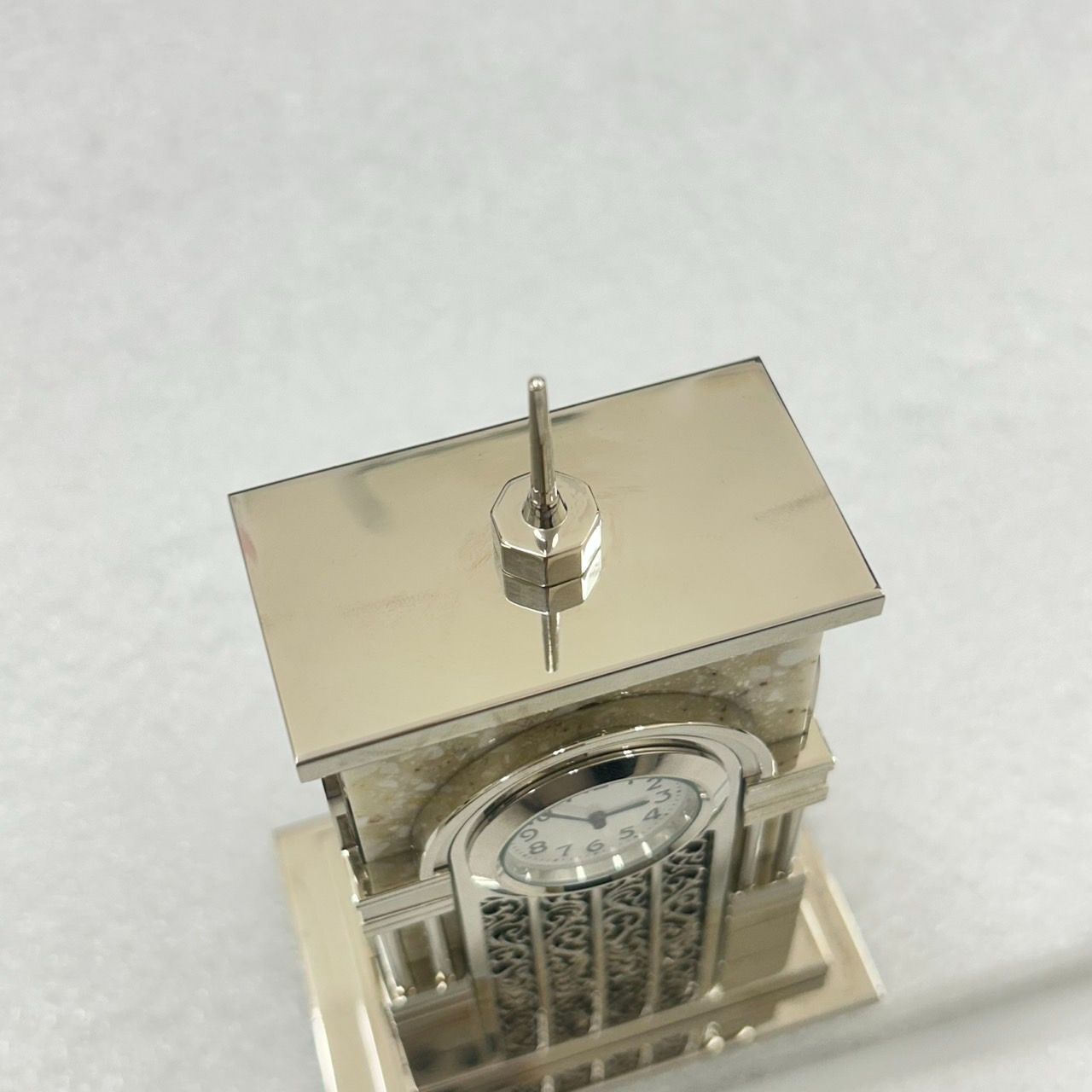 和光 銀座和光 WAKO MYS007 時計塔 置き時計 クロック 両面 オブジェ