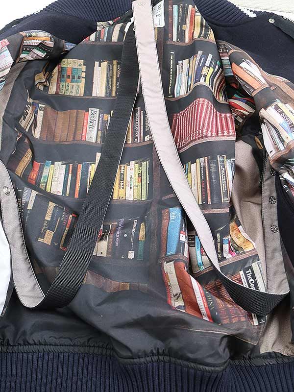 sacai サカイ 23AW INTERSTELLAR Blouson レザー切替スタジアム 