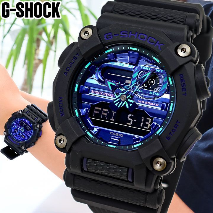 CASIO カシオ Gショック ジーショック GA-900VB-1A 海外 メンズ 腕時計 g-shock 多機能 防水 ga-900 アナデジ -  メルカリ